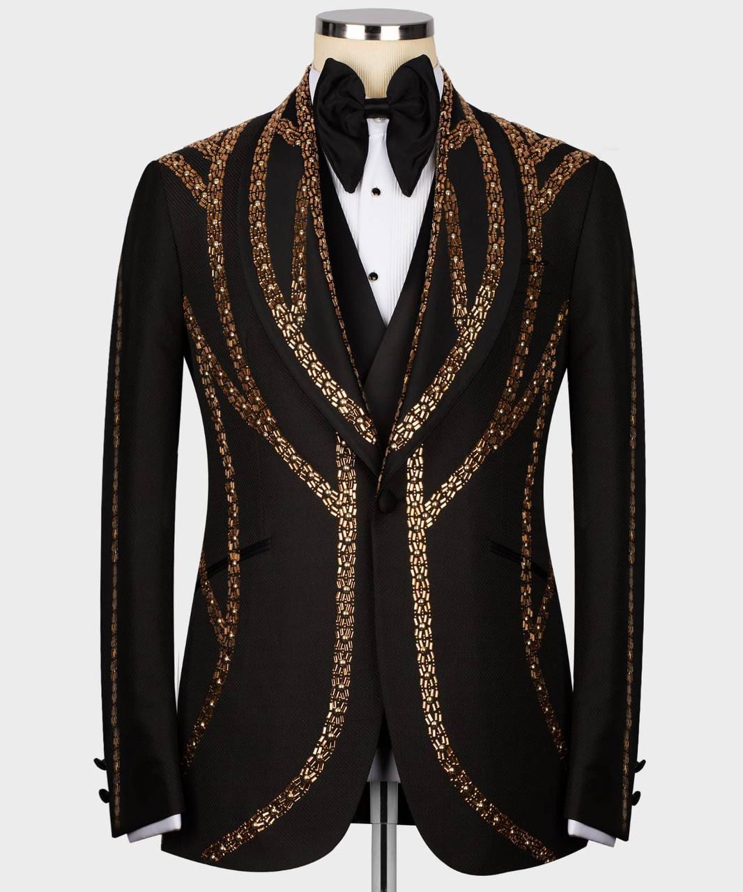 ORIGINAL MILANO – 3pcs Royal Obsidian Gold Tuxedo
