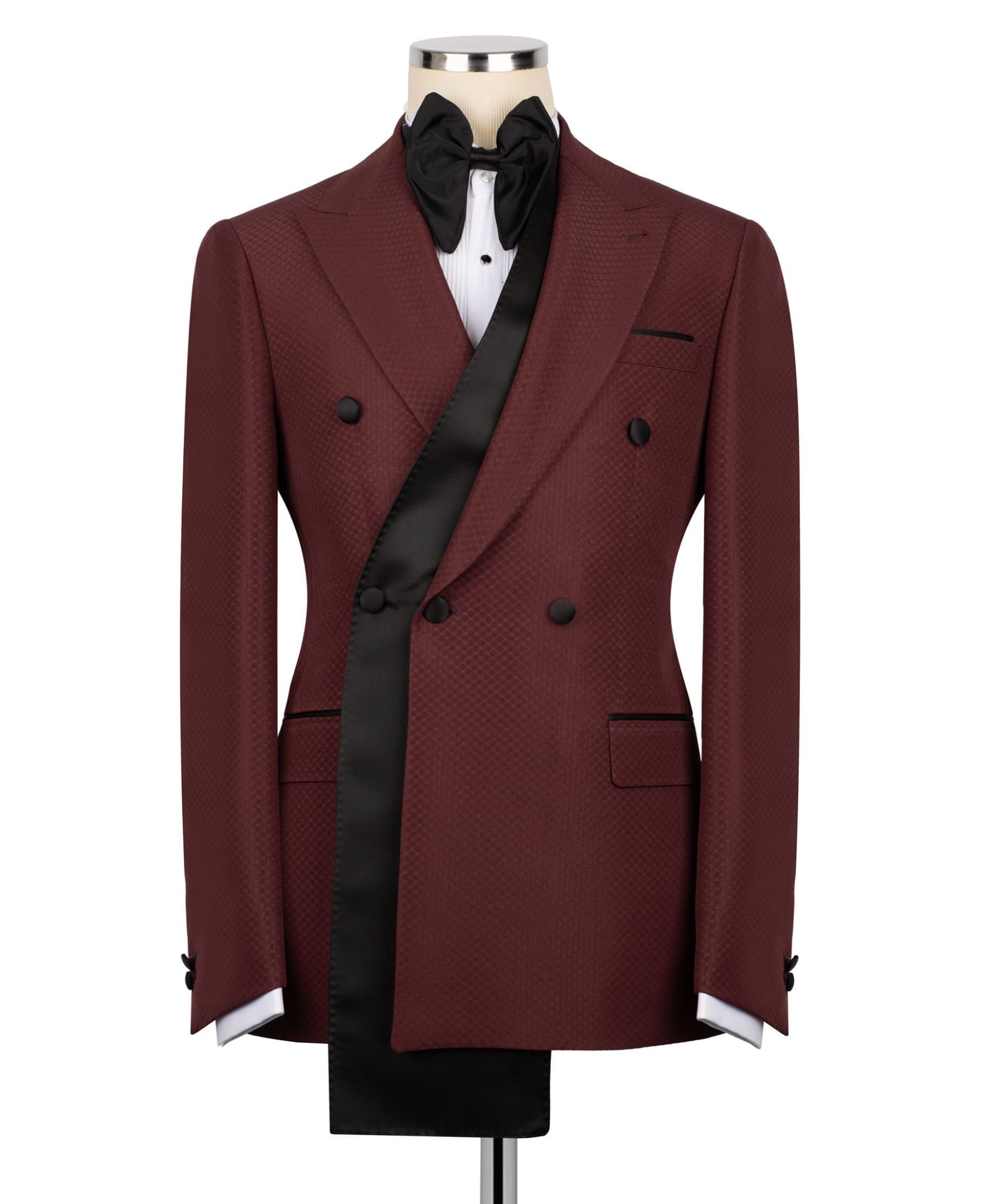 ORIGINAL MILANO –2pcs Burgundy Royale Asymmetric Tuxedo