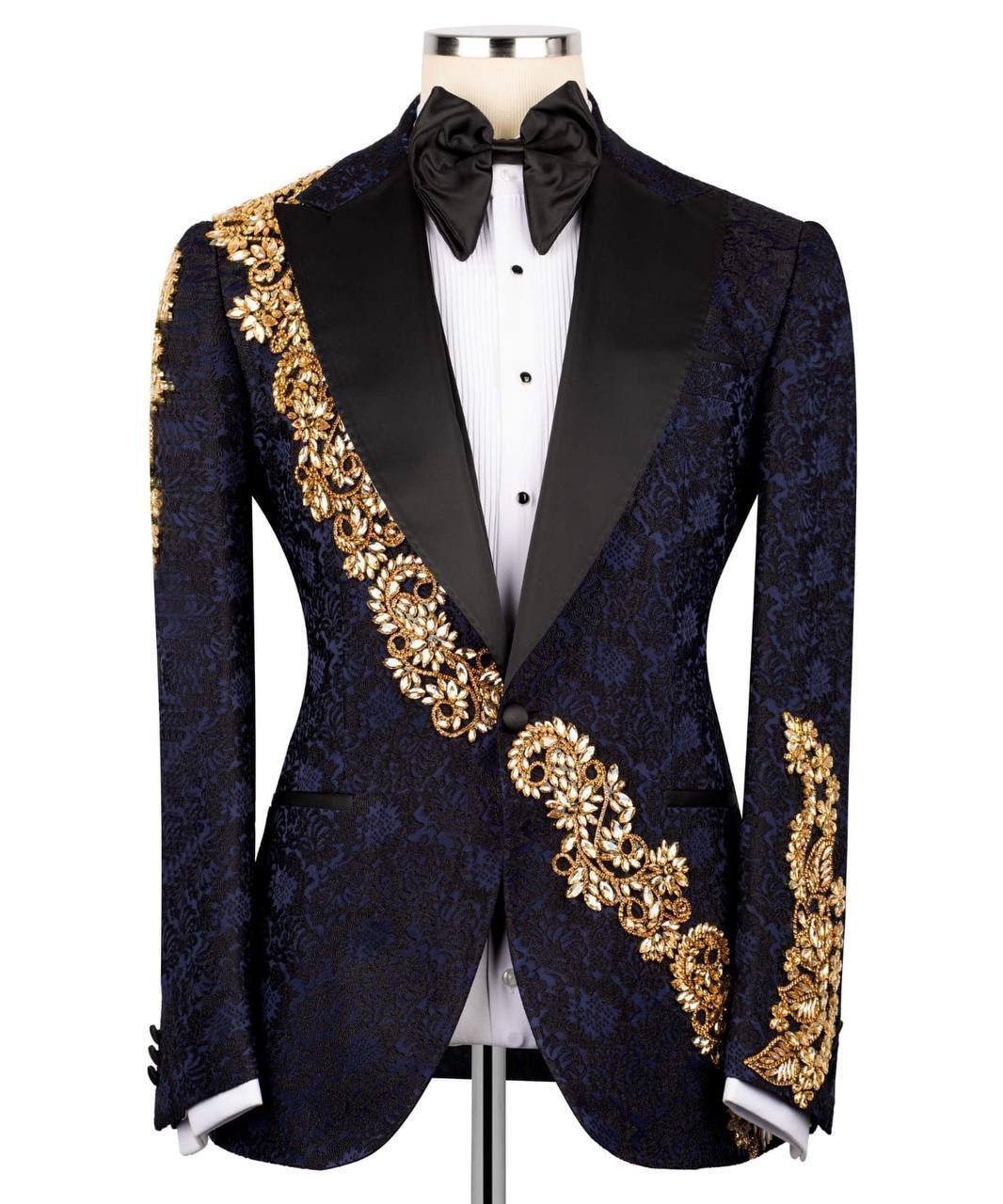 ORIGINAL MILANO – Royal Midnight Embroidered Couture Tuxedo
