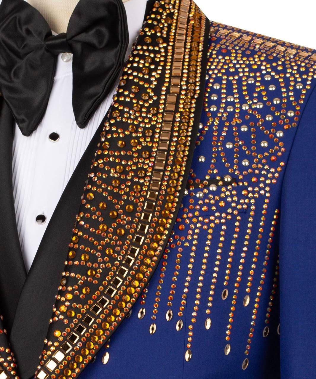 ORIGINAL MILANO – Royal Blue Crystal Embellished Tuxedo