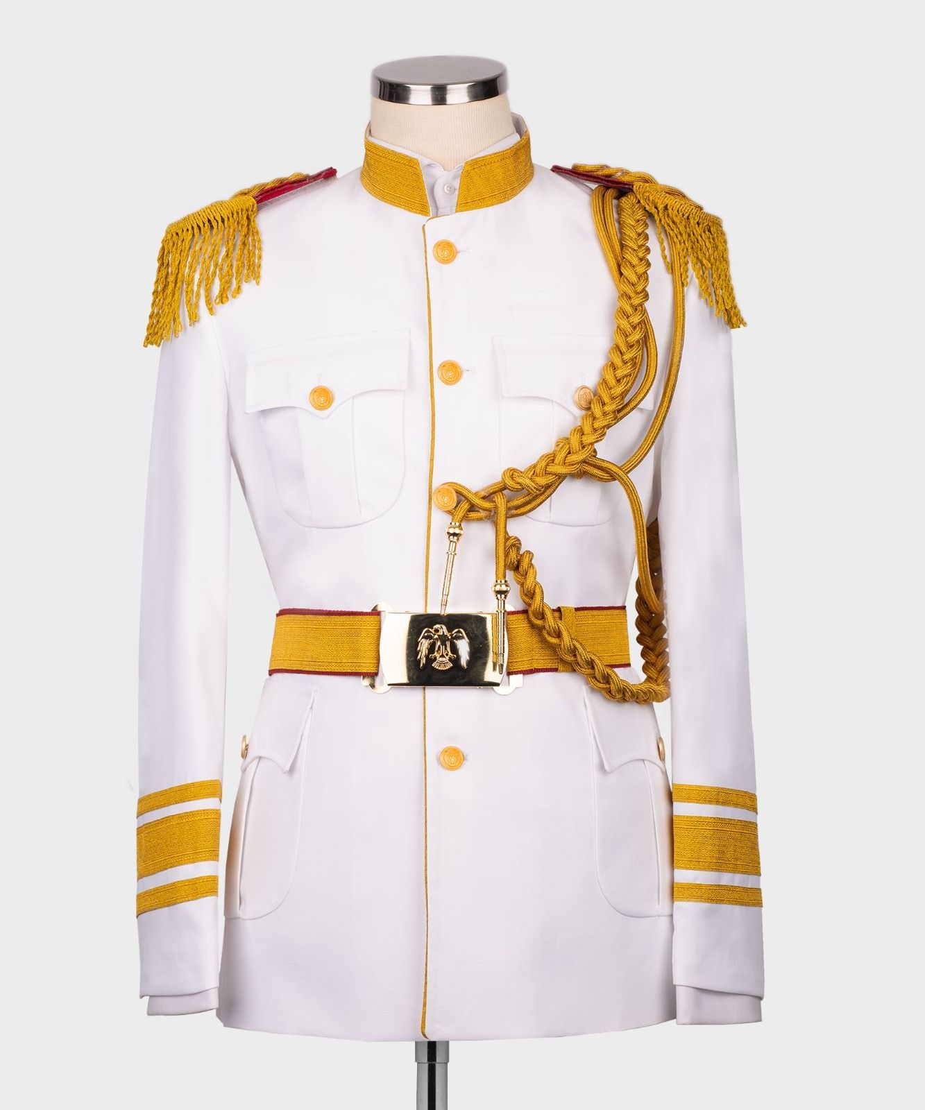 ORIGINAL MILANO – Luxury White Ceremonial Military Dress Uniform