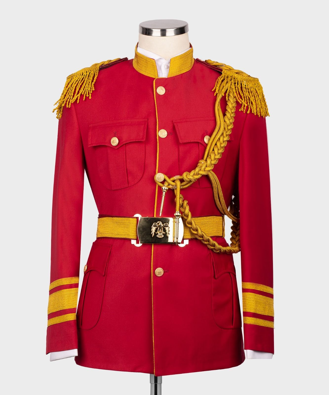ORIGINAL MILANO – Royal Red & Gold Ceremonial Military Dress Uniform