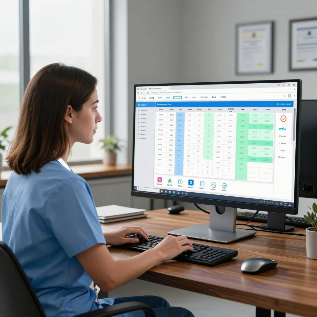 senior care coordinator computer scheduling