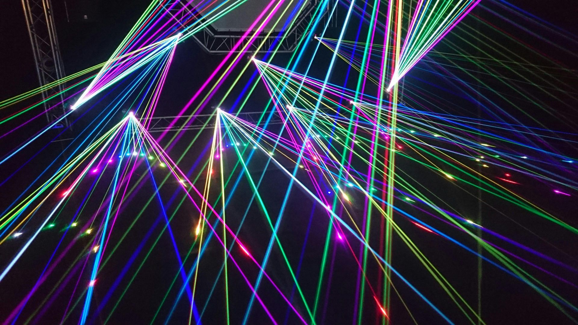 Laser Lines in Dark