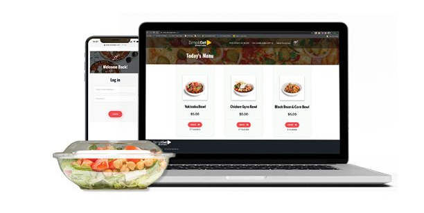 simpliget order menu laptop