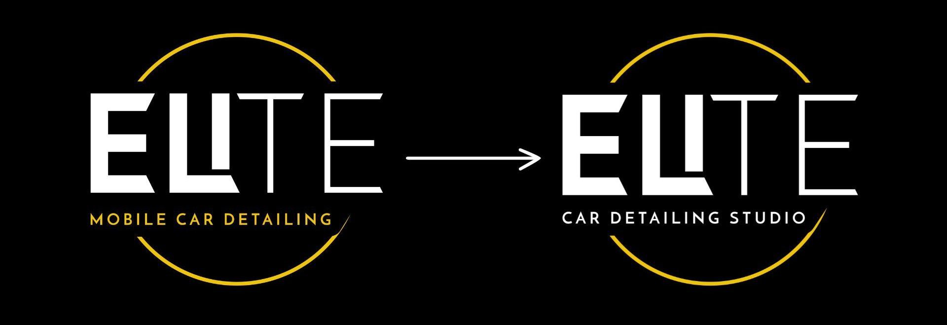 A logo for elite mobile car detailing and car detailing studio