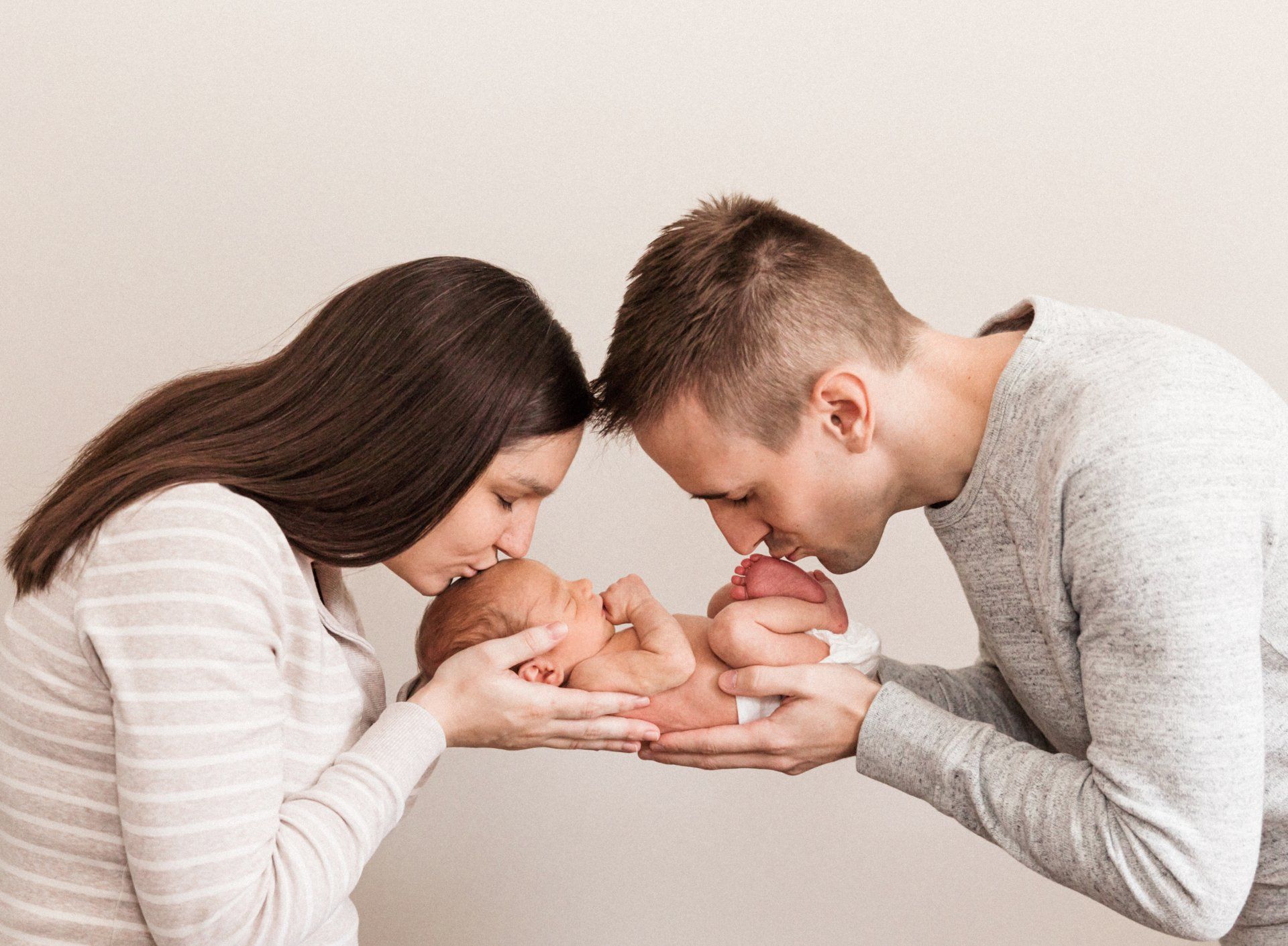 Newborn in home session