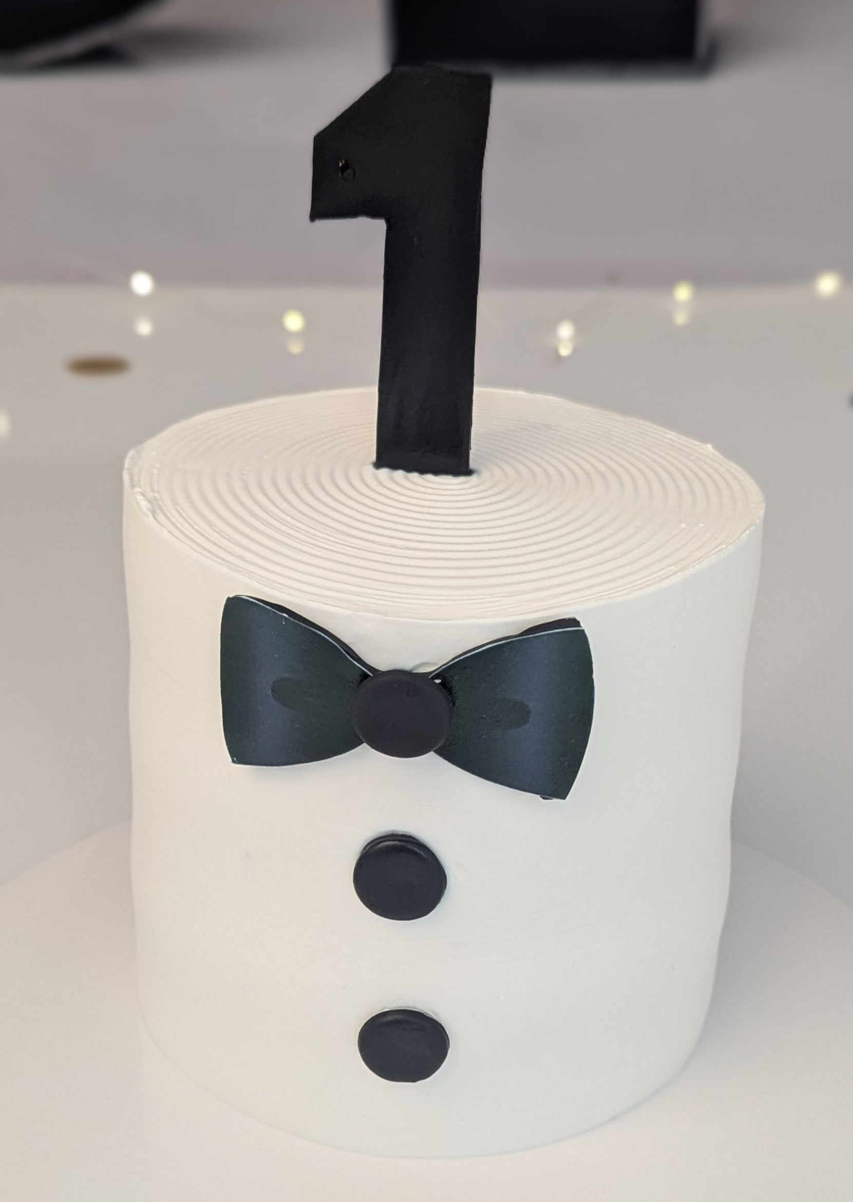 gentleman themed cake portraits for a cake smash session in studio - Cary NC