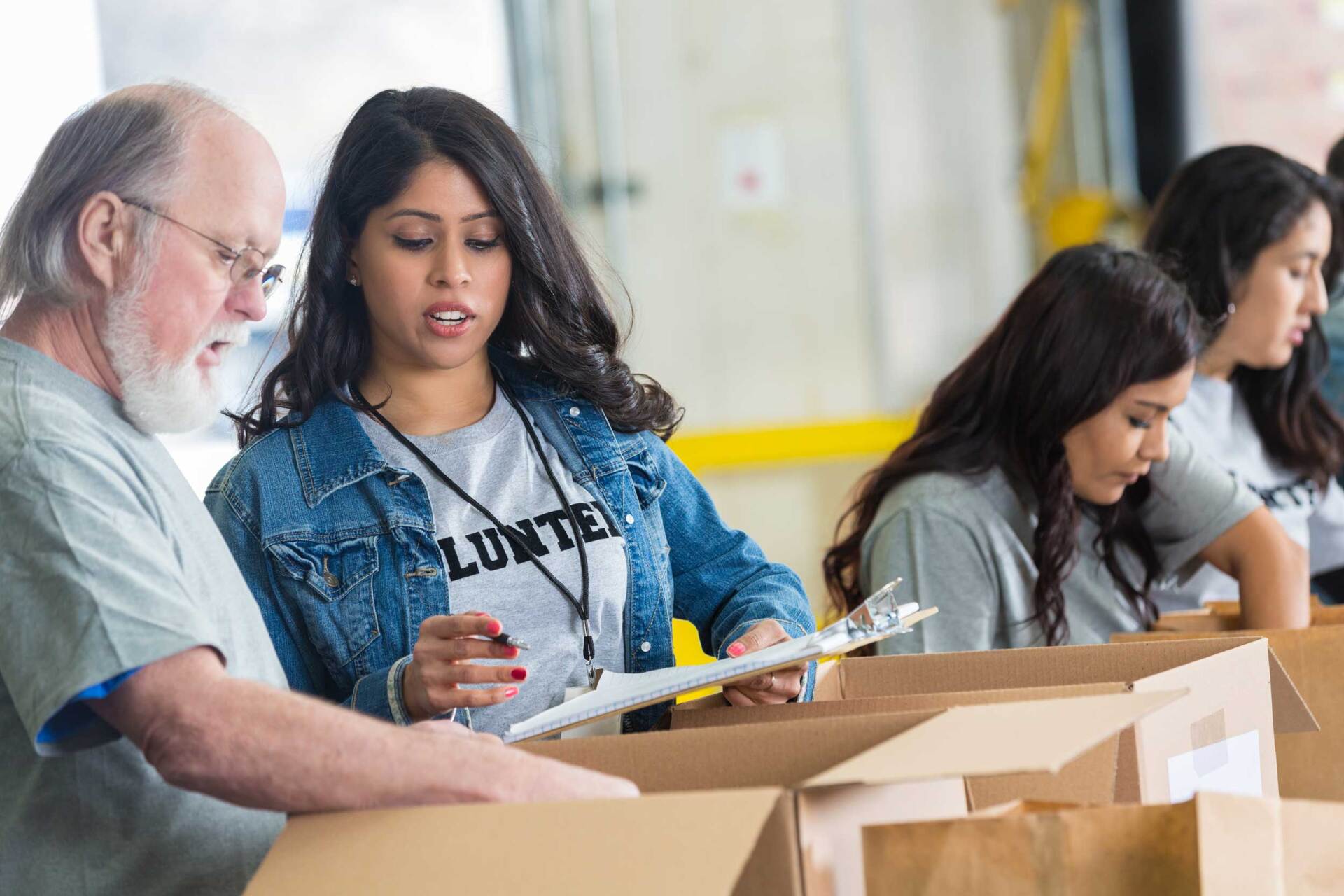 Volunteers checking inventory — St Joseph, MO — InterServ