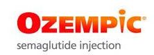 A red and orange logo for ozempic semaglutide injection For Symonett Family Medical in Colton CA