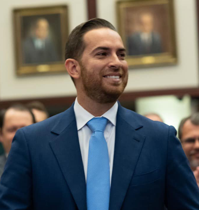 Daniel Perez on the House floor.