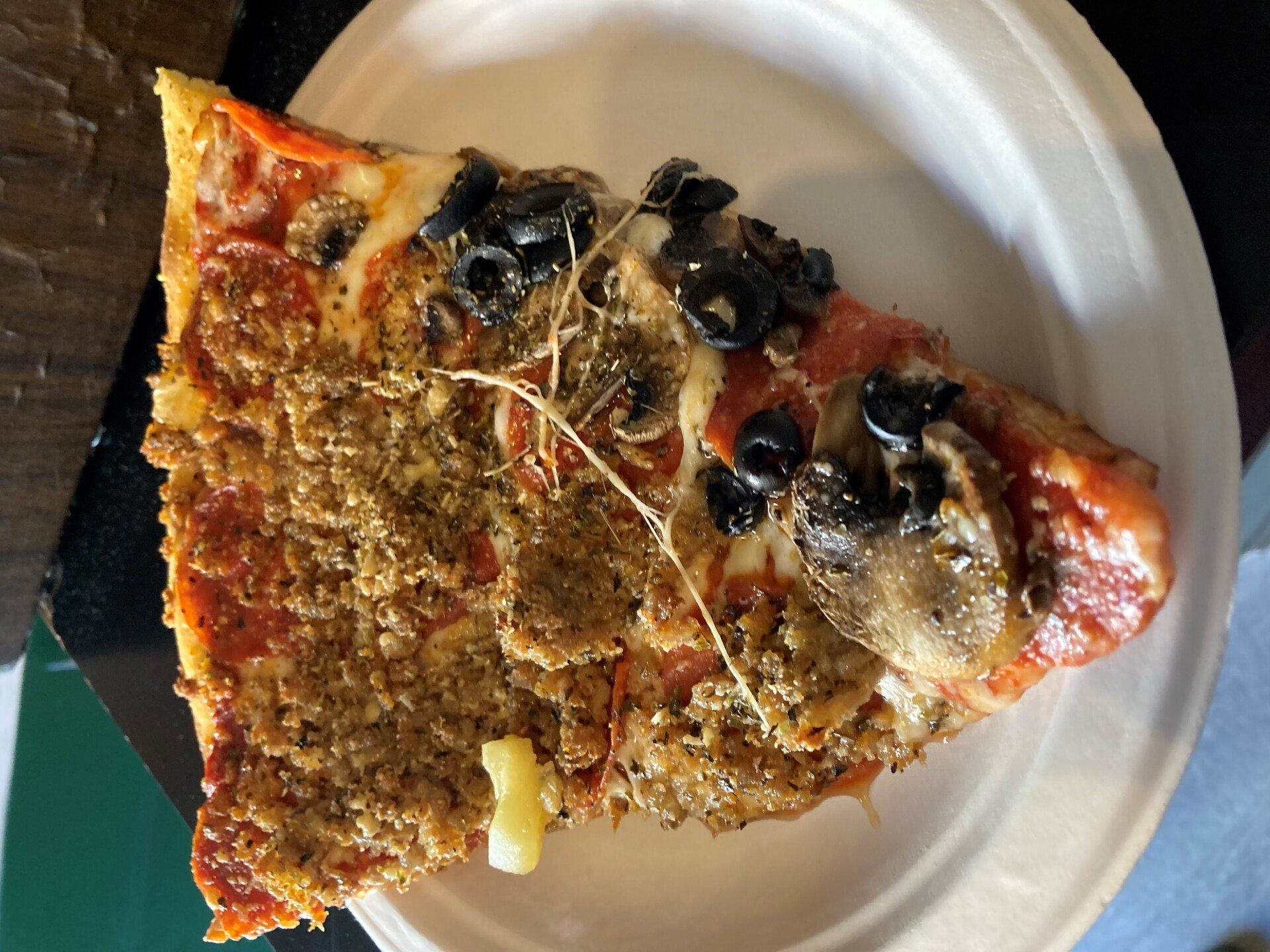 Pizza with Pepperoni and Vegetables — Port Townsend, WA — Waterfront Pizza Inc.