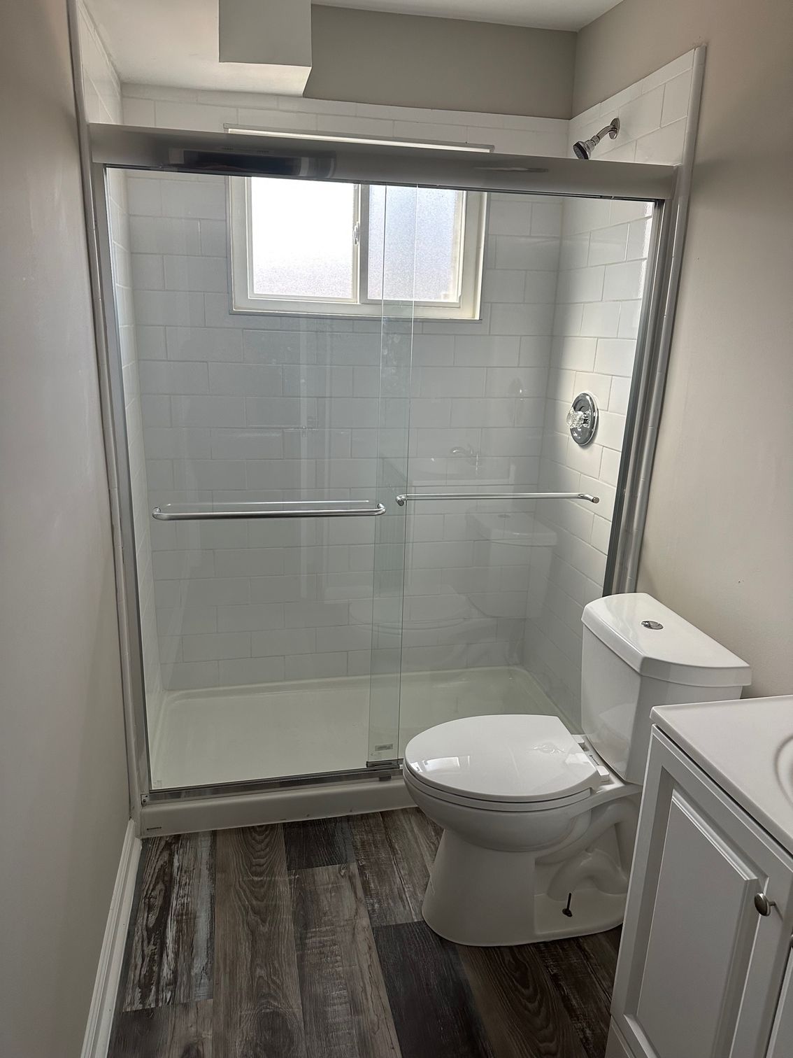Bathroom with shower at Monteleone apartment in Atlanta GA