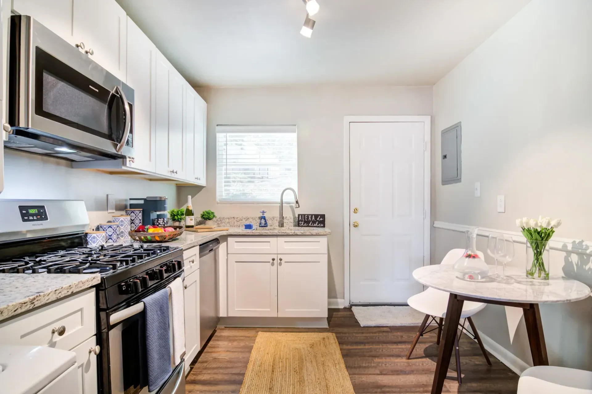 Bright apartment kitchen at Collier Flats Westside Atlanta