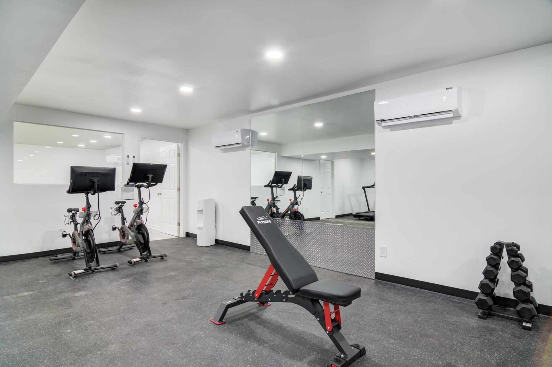 Fitness center at Collier Flats apartments in Atlanta GA