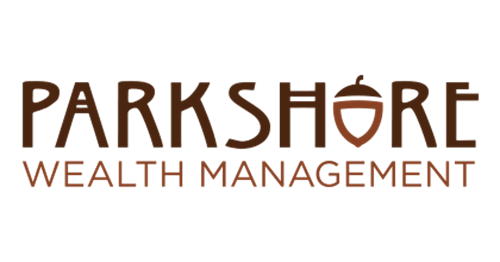 Parkshore Wealth Management logo in brown text on a white background