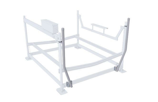 Docks Unlimited - Shorestation Corner Brace Guides An image of boat lift corner brace guides