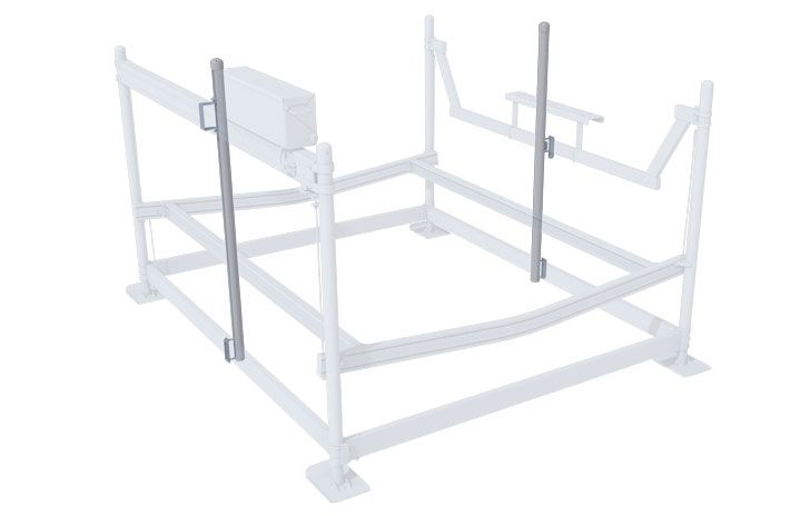 Docks Unlimited - Shorestation Interior Post Guides An image of boat lift interior post guides