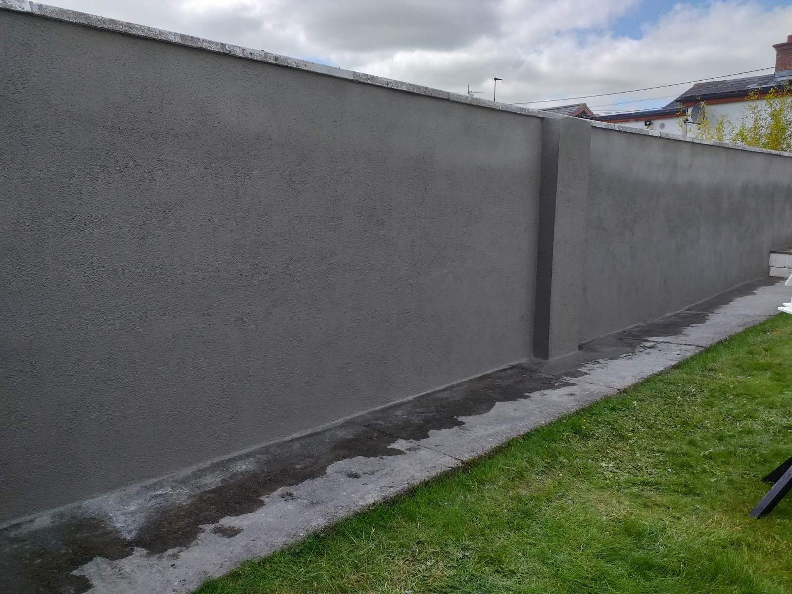 Nap finish, sand and cement