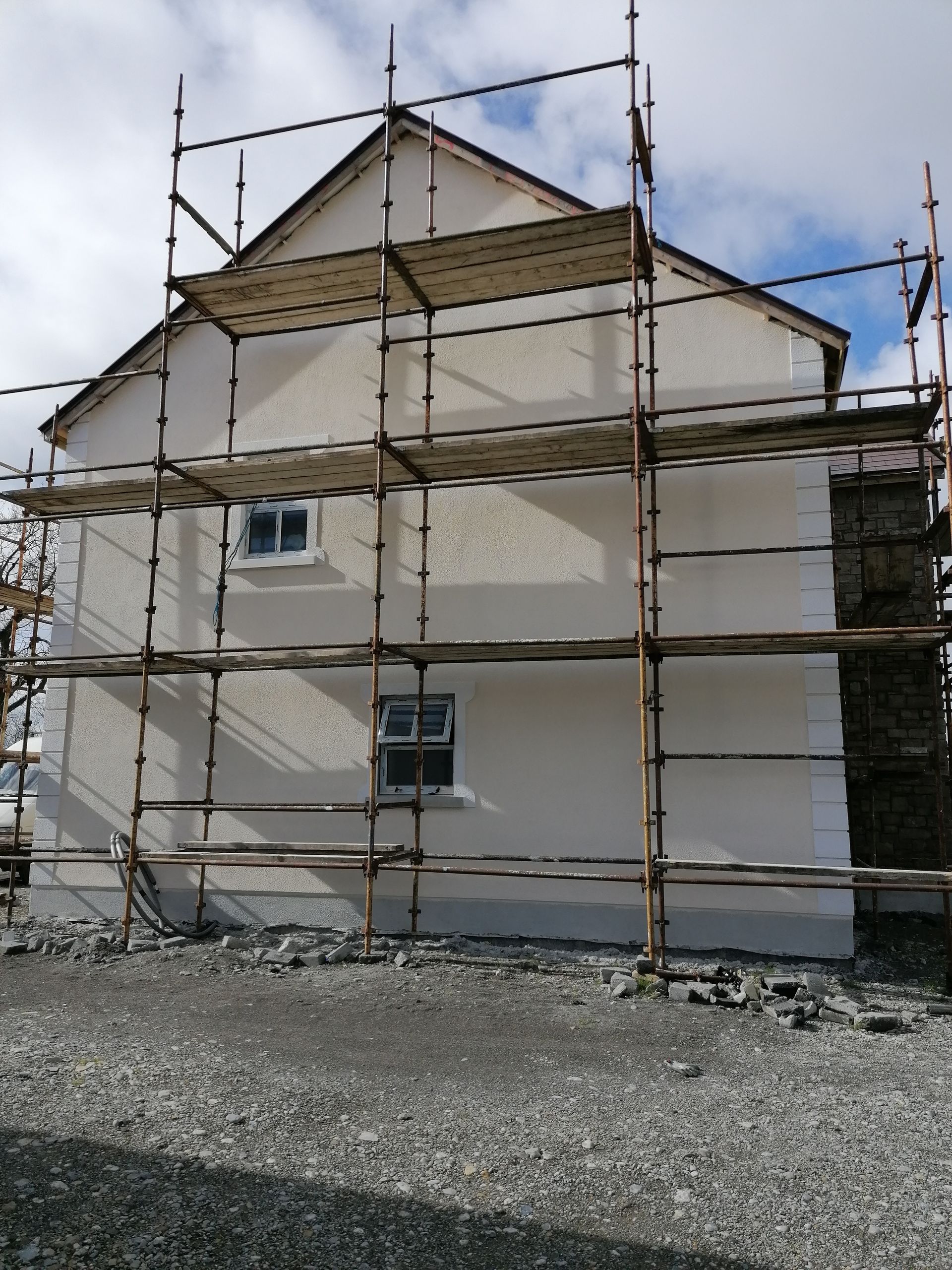 Starting  Plastering Project