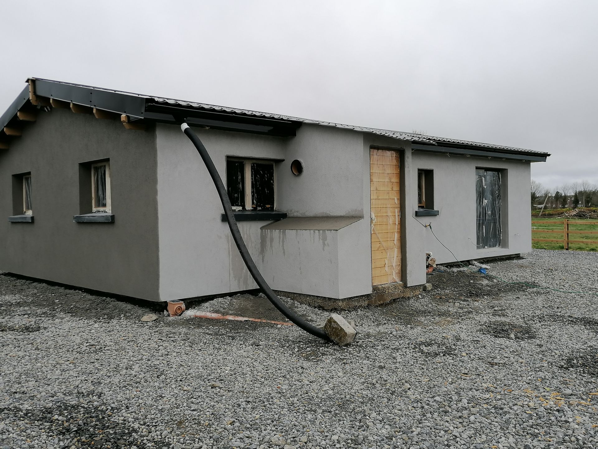 Cabin Plastering Project Westmeath