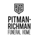 Pitman-Richman Funeral Home logo in black on a white background