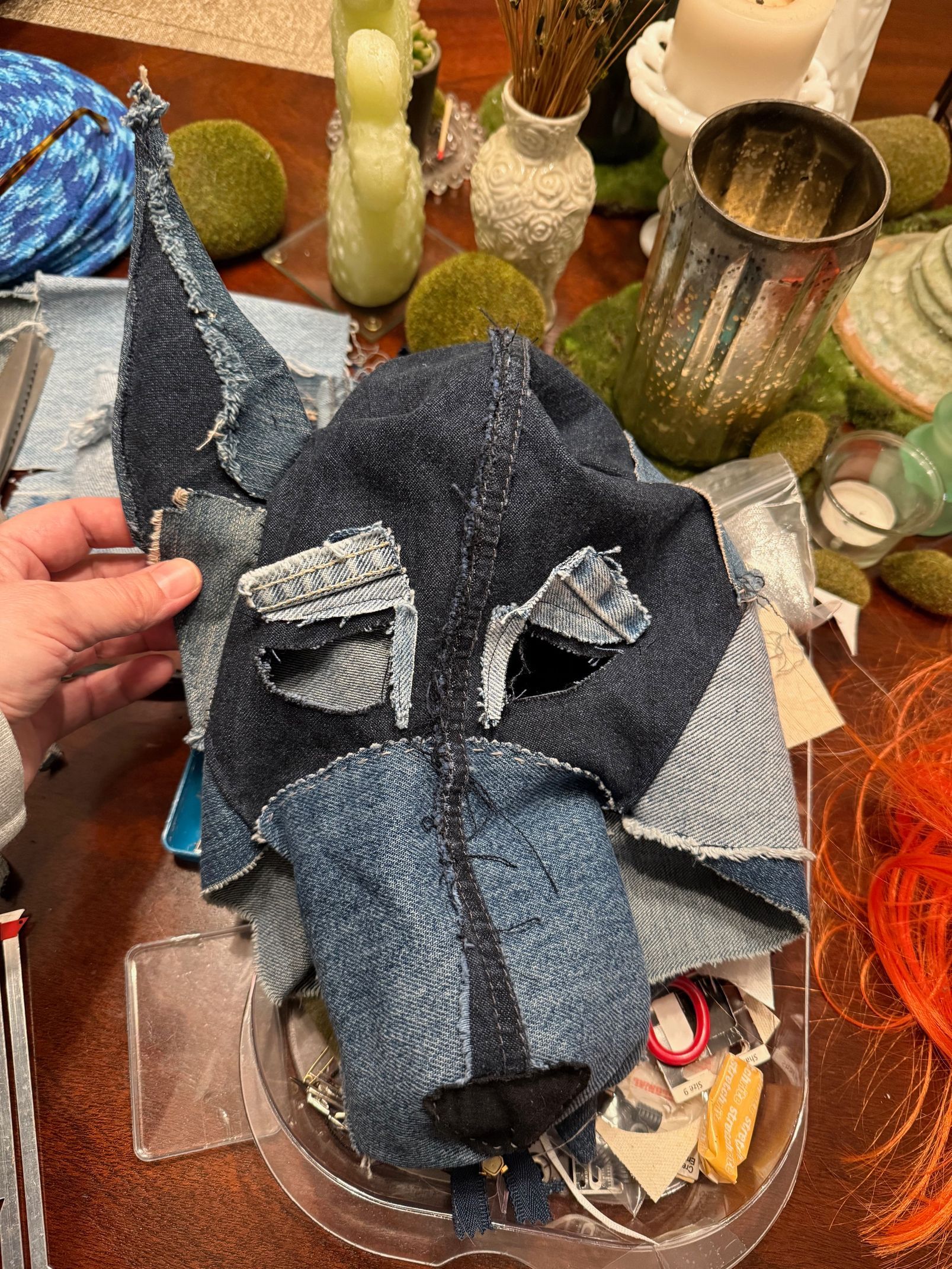 dog mask created for self-