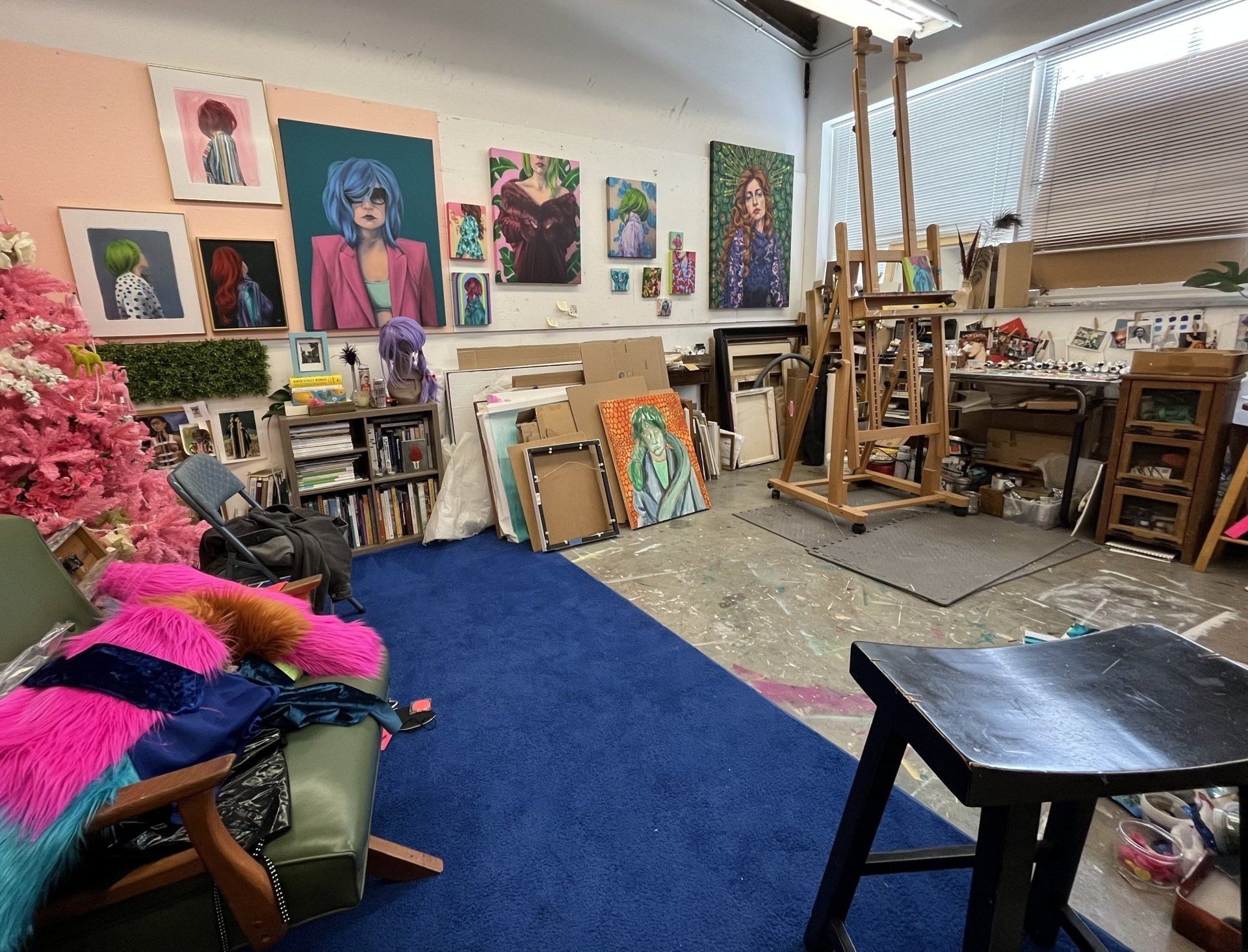 the artist's studio