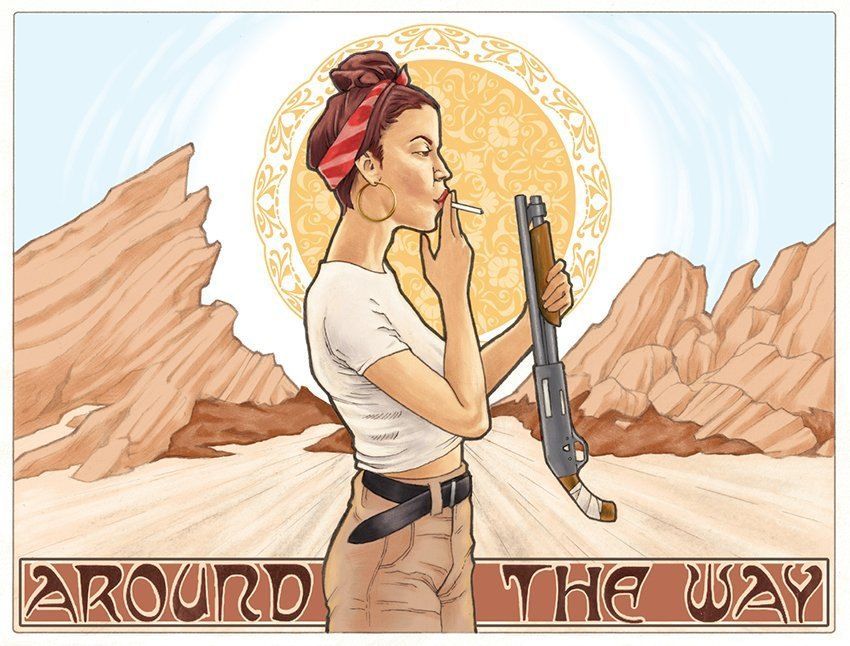 Around the Way 2021 label art by Dane Curley