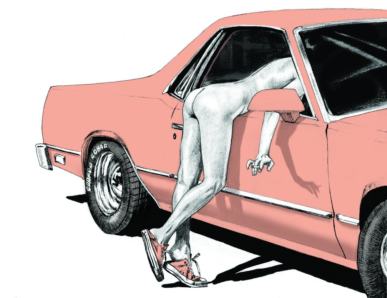 Around the Way 2023 label art by Dane Curley