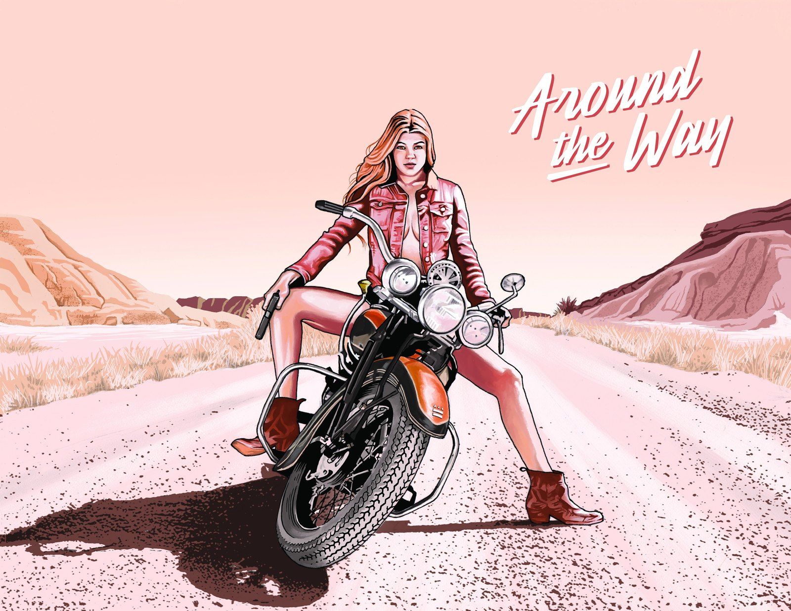 Around the Way 2025 label art by Dane Curley