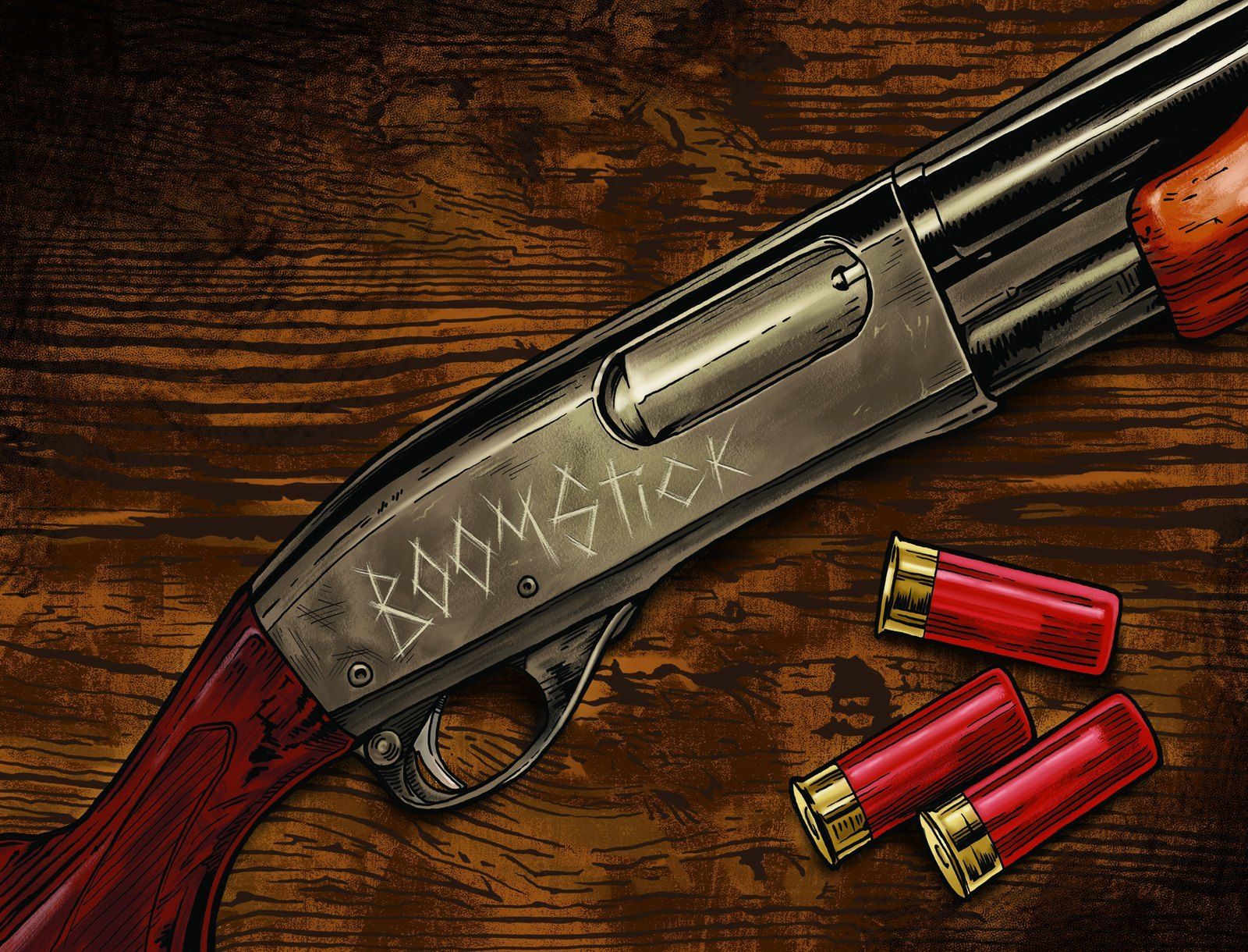 Boomstick 2022 label art by Dane Curley