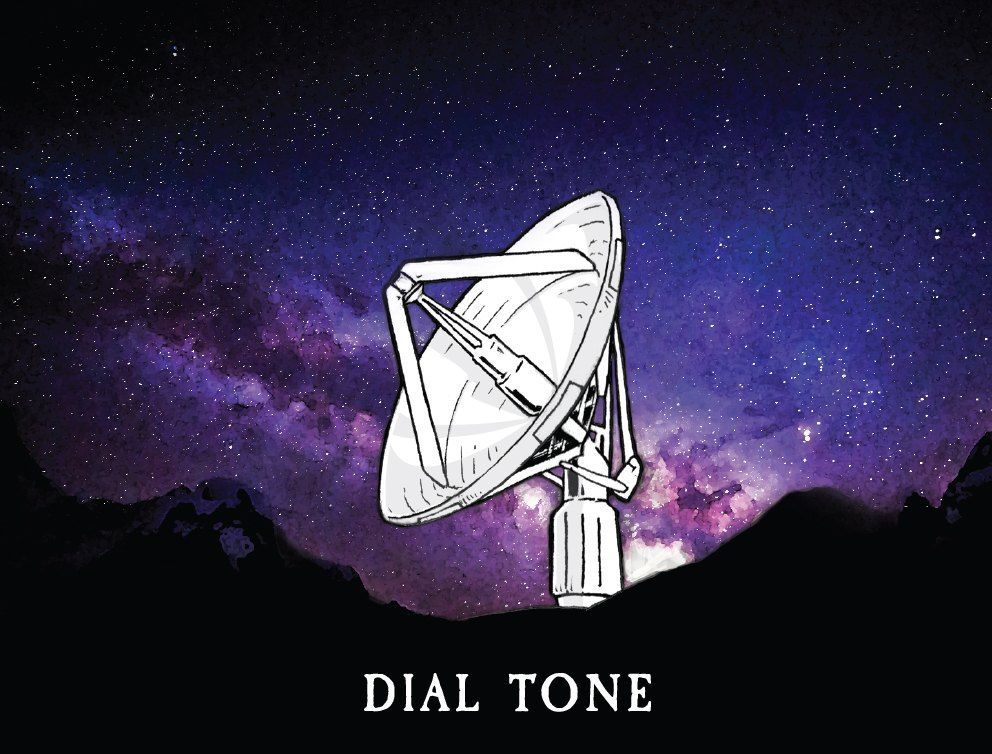 Dial Tone 2017 label art by Dane Curley