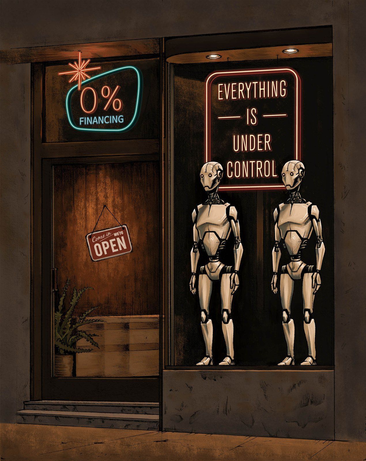 Everything Is Under Control 2024 label art by Dane Curley