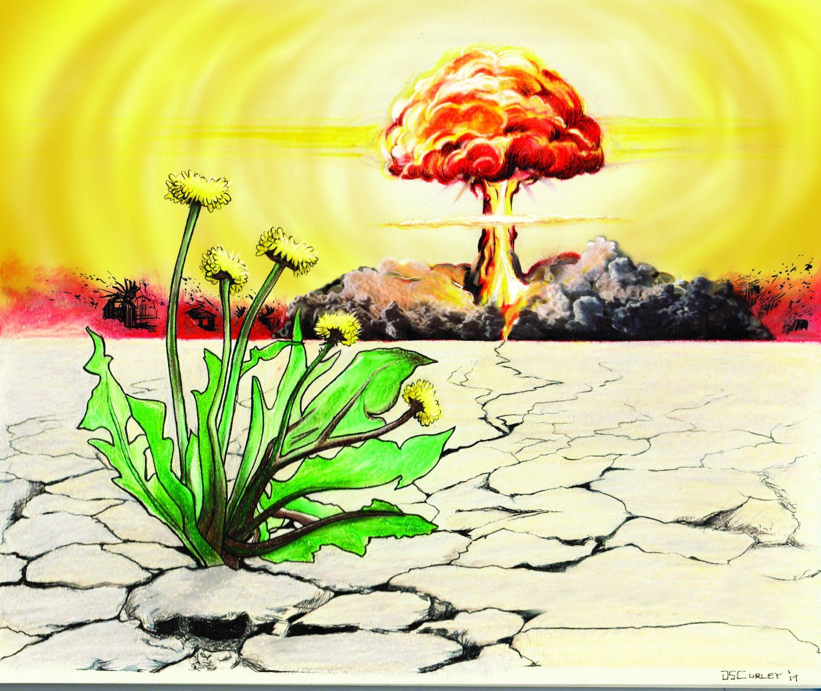 Flower Bomb 2018 label art by Dane Curley