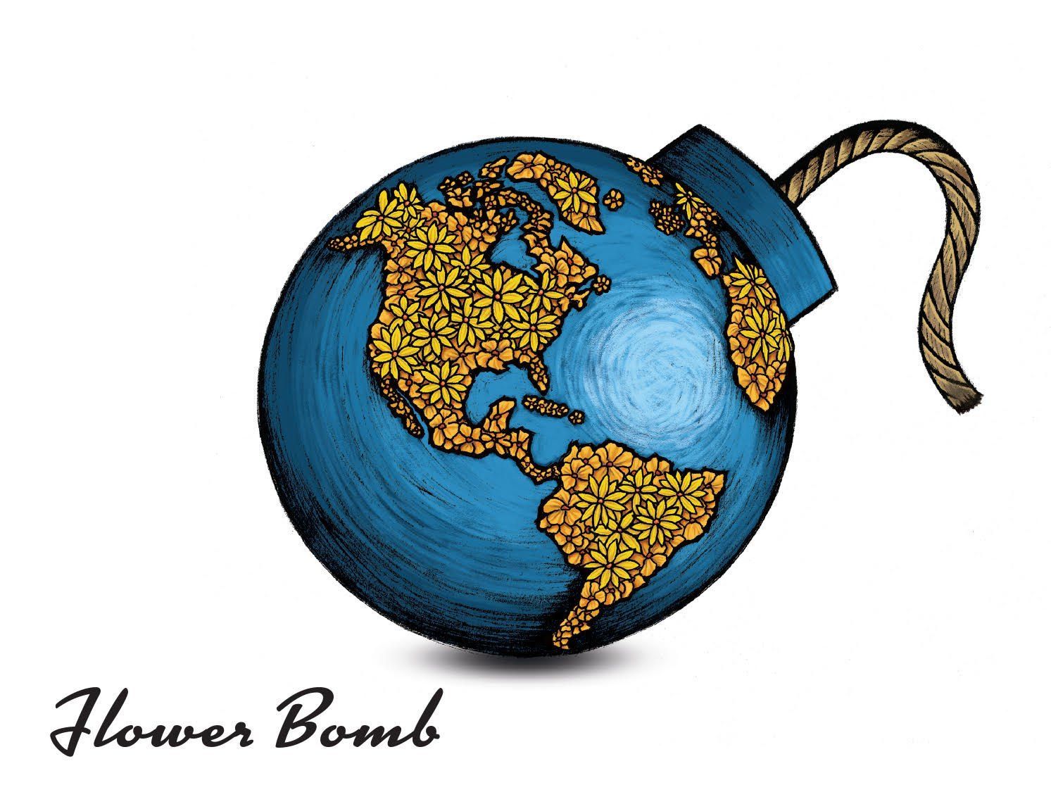 Flower Bomb 2022 label art by Dane Curley
