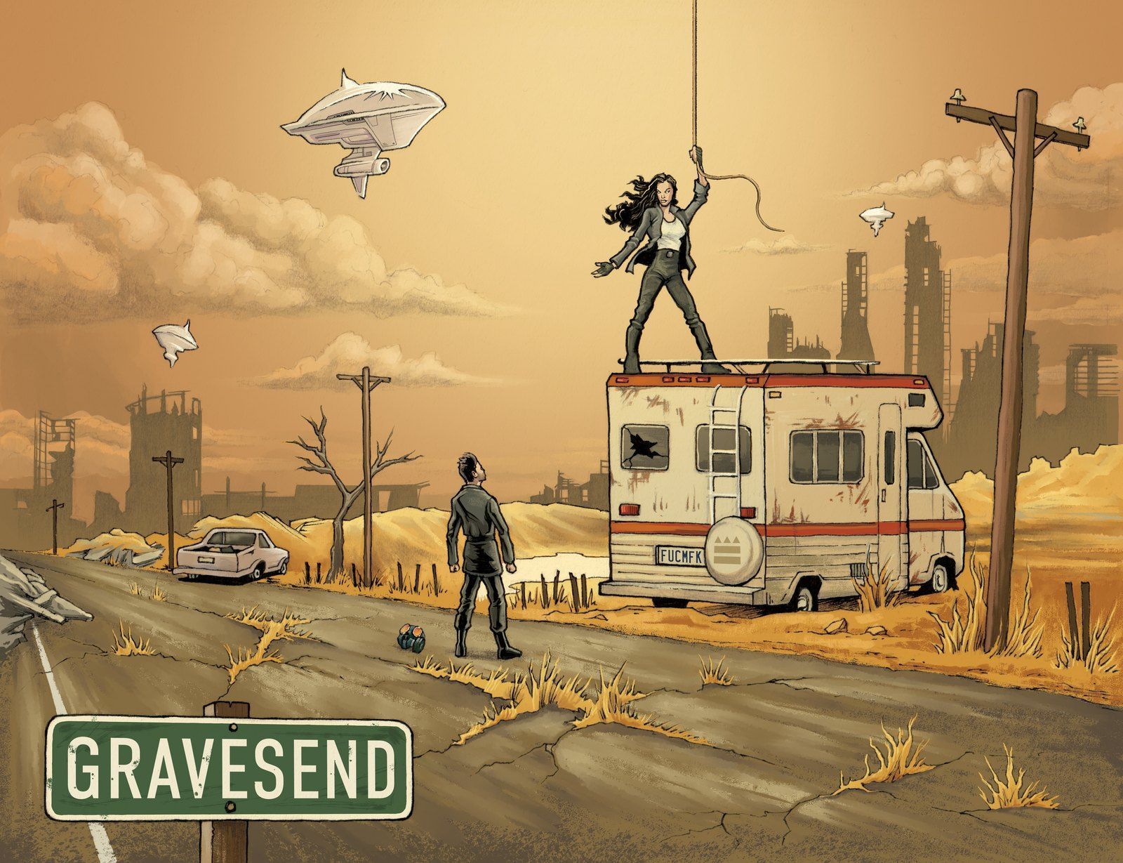 Gravesend 2023 label art by Dane Curley
