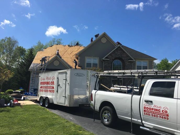 Residential Roof Installation — Fredericksburg, VA — John Mills JR Roofing Co. Residential Roof Installation — Fredericksburg, VA — John Mills JR Roofing Co.