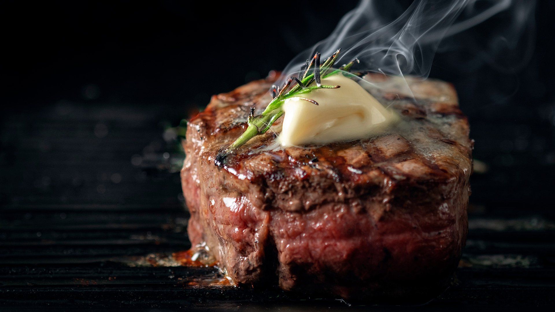 Succulent steaks from Montgomery's Butchers of Bramhall.