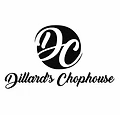 Logo for Dillard's Chophouse: a black circle containing the intertwined letters