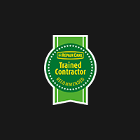 Repair Care Trained Contractor logo on a dark background