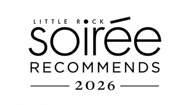 Little Rock Soirée Recommends 2026 logo in black text on white background