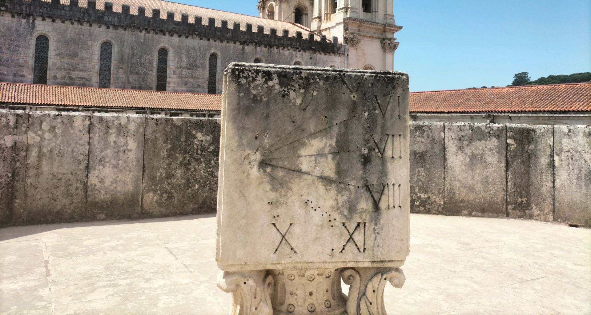 The Amity Family Tours Activities Historic Alcobaça Abbey Gothic Sun Dial