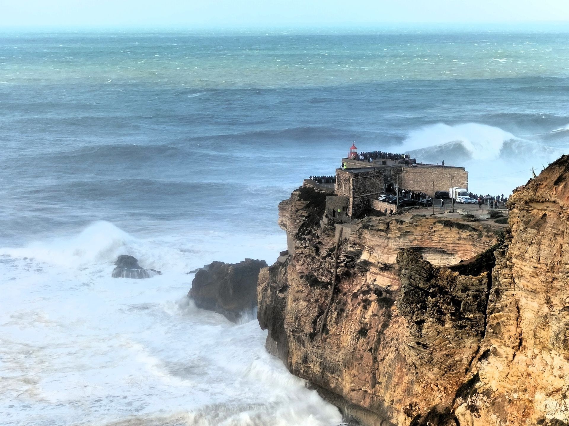 The-Amity-Family-Tours-And-Activities-Nazaré-Portugal-Landscape-Atlantic-Giant-Waves-Fort-Big-Wave-Surf