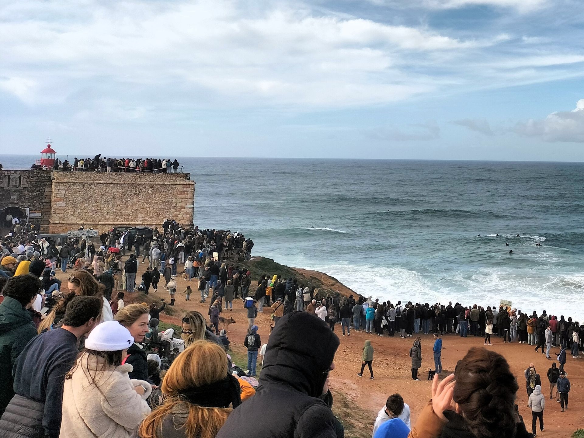 The-Amity-Family-Tours-And-Activities-Nazaré-Portugal-Landscape-Atlantic-Giant-Waves-Fort-Lighthouse-Surf Days