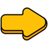 Yellow right-pointing arrow with black outline on a white background — Wee R Pumping In Glenorchy, TAS