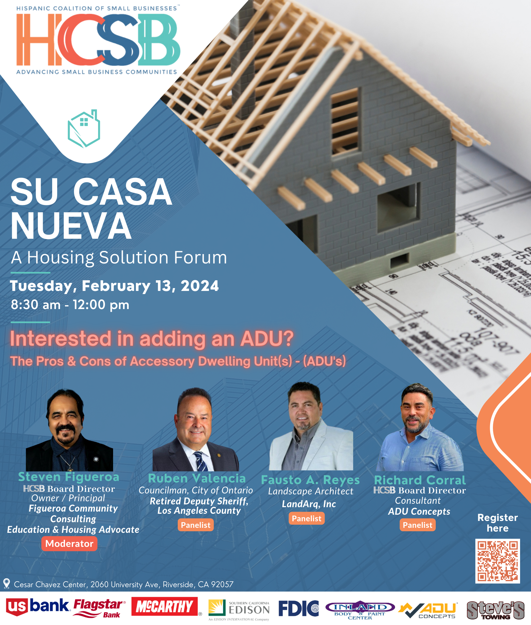A poster for su casa nueva a housing solution forum