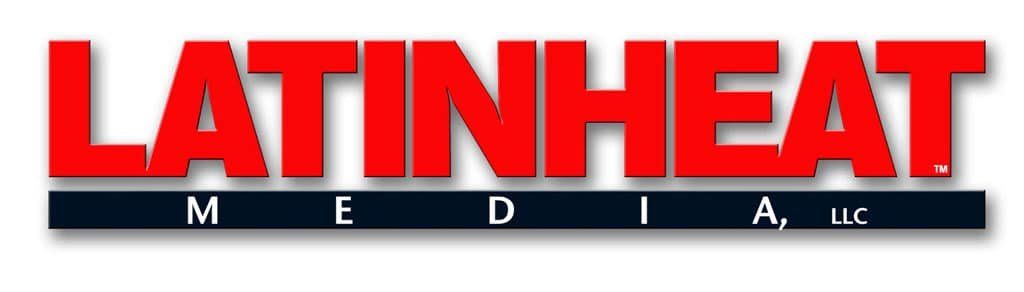 Latinheat media llc logo on a white background