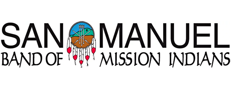 A logo for the san manuel band of mission indians