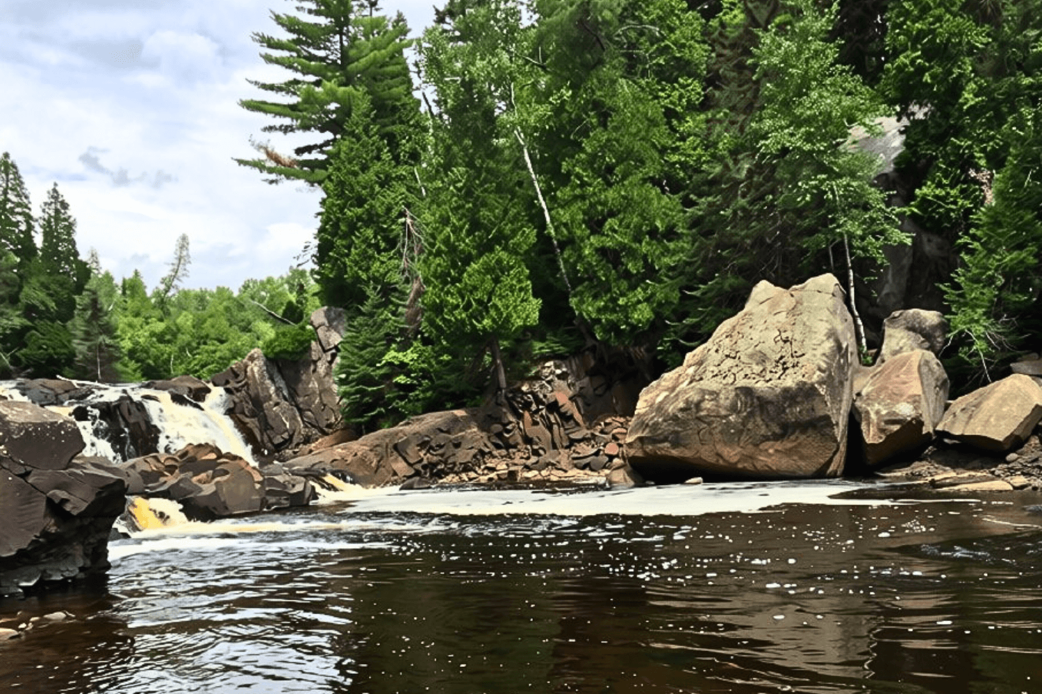 Tettegouche State Park hike along the Baptism River.
